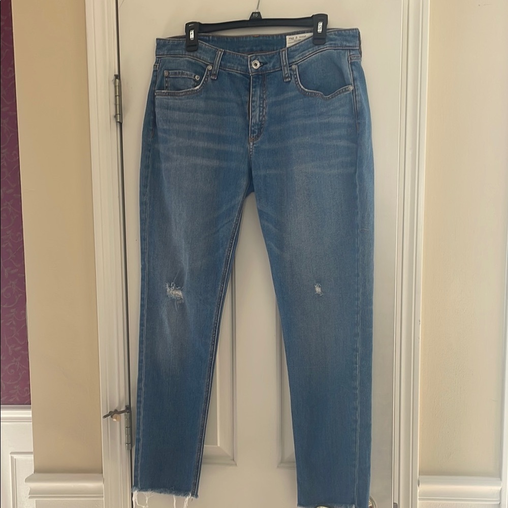 Rag & Bone Distressed Boyfriend Jeans